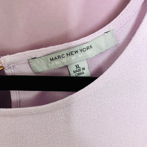 Lavender Blouse Marc New York Beautiful Sleeves - Picture 3 of 5